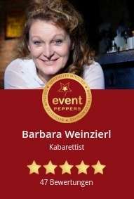 Agentur für Events präsentiert Barbara Weinzierl mit Bewertungen